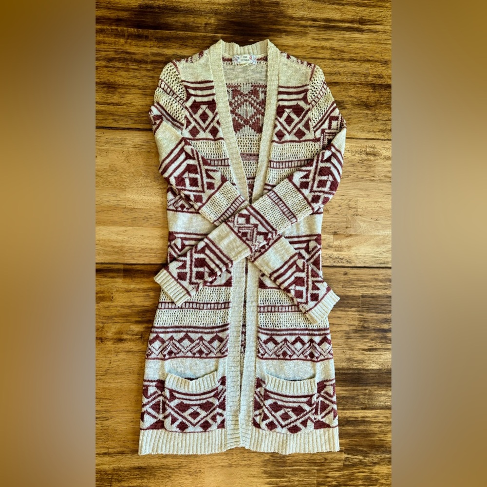 Long western cardigan